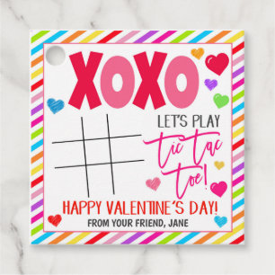 Valentine Tic Tac Toe Gift Tag