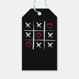 Valentine Tic Tac Toe Hearts Valentines Day Valent Gift Tags