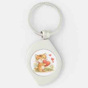 Valentine Tiger Key Ring