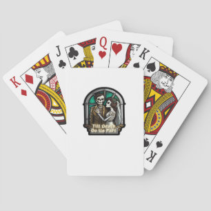 Valentine Till Death Do Us Part Romantic Style Playing Cards