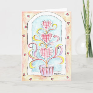 Valentine Topiary Holiday Card