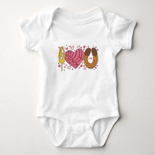 Valentine Treats Baby Bodysuit (Front)