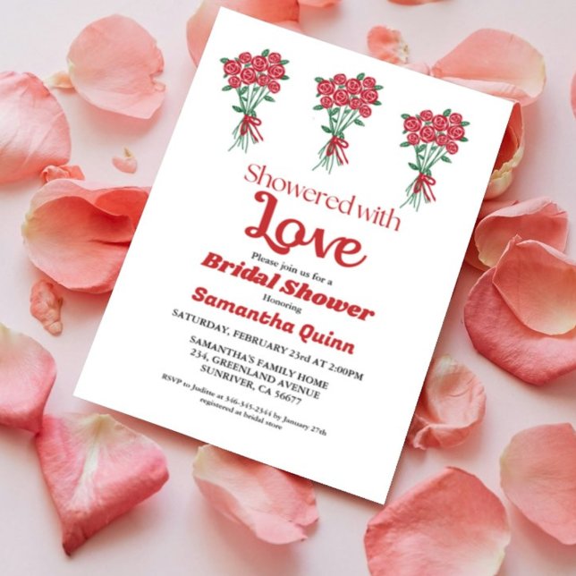 Valentine tree of heart Arch Bridal Shower  Invitation (Creator Uploaded)