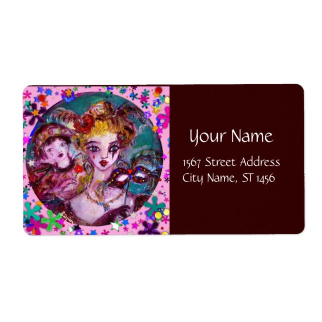 VALENTINE VENETIAN MASQUERADE CONFETTI (Front)