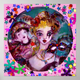 VALENTINE VENETIAN MASQUERADE MASKS POSTER