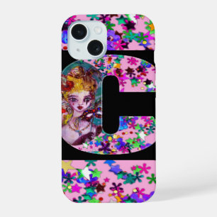 VALENTINE VENETIAN MASQUERADE MONOGRAM C LETTER iPhone 15 CASE