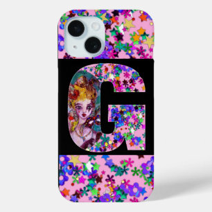 VALENTINE VENETIAN MASQUERADE MONOGRAM G LETTER iPhone 15 CASE