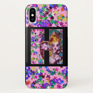 VALENTINE VENETIAN MASQUERADE MONOGRAM H LETTER Case-Mate iPhone CASE