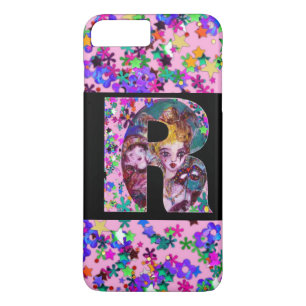 VALENTINE VENETIAN MASQUERADE MONOGRAM R LETTER Case-Mate iPhone CASE