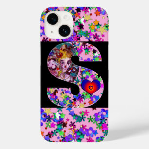 VALENTINE VENETIAN MASQUERADE MONOGRAM S LETTER Case-Mate iPhone 14 CASE