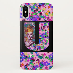 VALENTINE VENETIAN MASQUERADE MONOGRAM U LETTER Case-Mate iPhone CASE