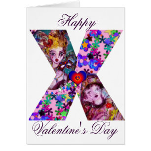 VALENTINE VENETIAN MASQUERADE MONOGRAM X LETTER