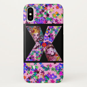 VALENTINE VENETIAN MASQUERADE MONOGRAM X LETTER Case-Mate iPhone CASE