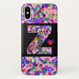 VALENTINE VENETIAN MASQUERADE MONOGRAM Z LETTER Case-Mate iPhone CASE