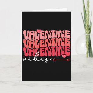 Valentine Vibes Funny Valentines Day Matching Paja Card