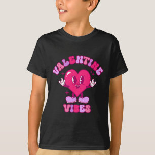Valentine Vibes Groovy Valentines Day Shirt For Gi