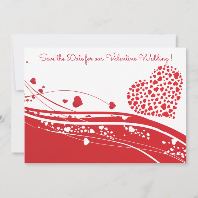 Valentine Wedding Save the Date (Front)