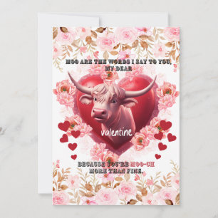 Valentine What I have to say Flat Holiday Card