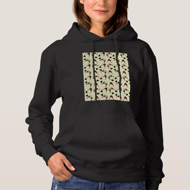 Valentine Wine Love Graphic Hoodie (Front)