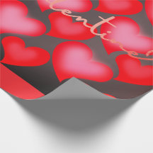 Valentine Wrapping Paper - Hearts