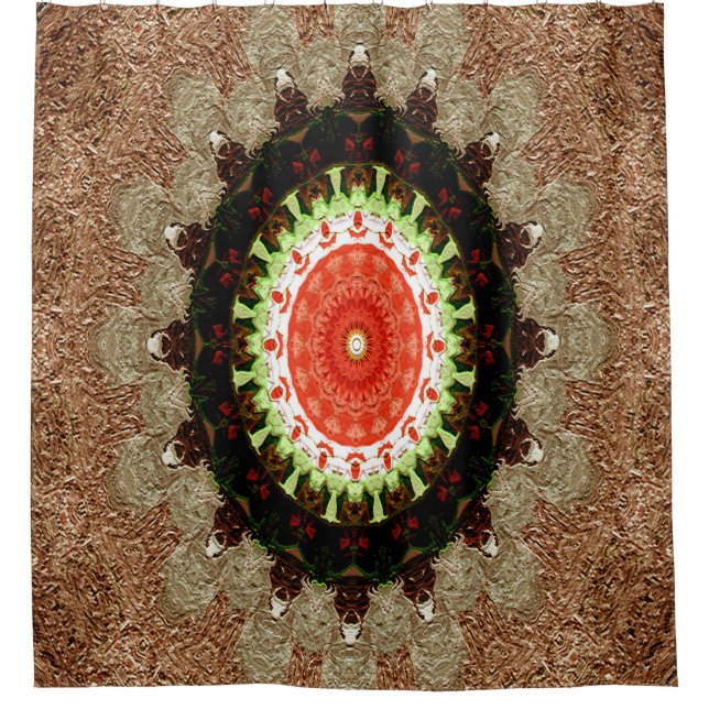 Valentine Wreath....... Shower Curtain (Front)