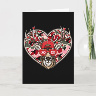 Valentine Xoxo Funny Deer Hunting Buck Men Women K Card