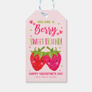 Valentine You Are A Berry Sweet Friend Classroom Gift Tags
