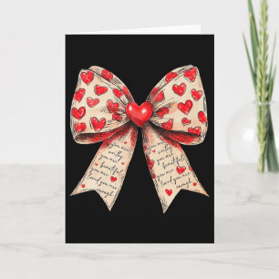 Valentine You Are Loved Worthy Enough Coquette Hea Card