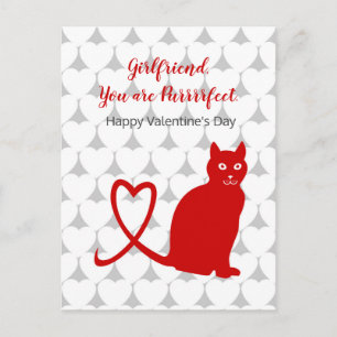 Valentine, you are purrfect postcard