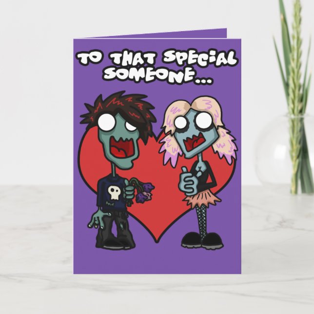 Valentine Zombies Card (Front)
