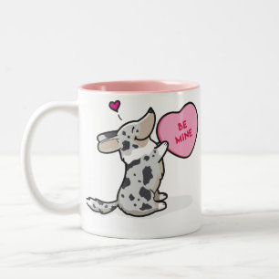 Valentine's 2015 - Cardigan Corgi - Blue Merle Two-Tone Coffee Mug