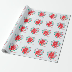 Valentine's Anatomical Heart: Unique Card Wrapping Paper