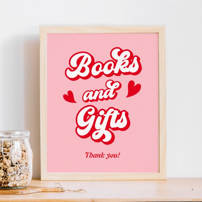 Valentines Baby Shower Books and Gifts Poster (Creator Uploaded)