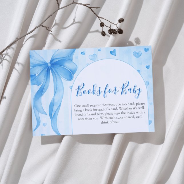 Valentines Baby Shower Books for Baby Enclosure Card (Creator Uploaded)