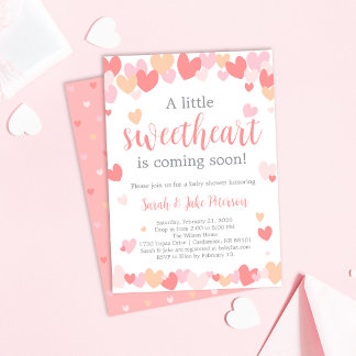 Valentine's Baby Shower Invitation