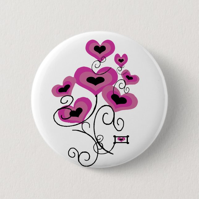 Valentines balloons button (Front)
