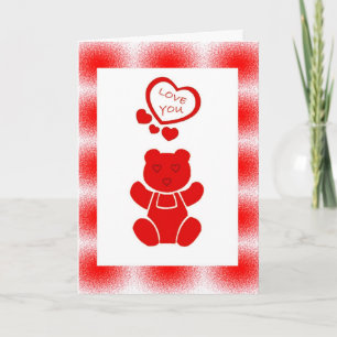 Valentines Bear Card