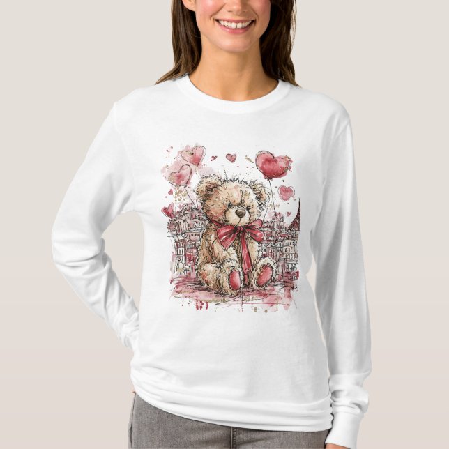 Valentine's Bear  T-Shirt (Front)