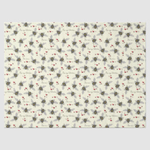 Valentines Bee Mine Bees Tissue Paper