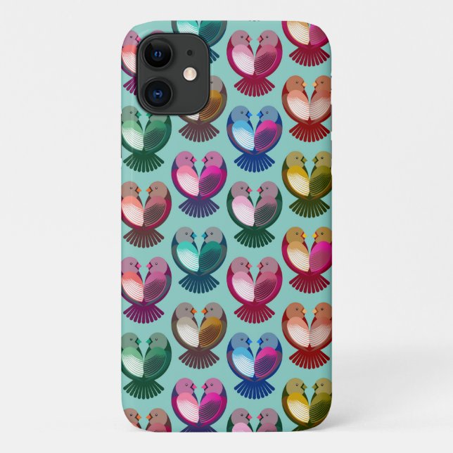 Valentine's birds in love Case-Mate iPhone case (Back)