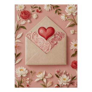 Valentine's Bloom Poster