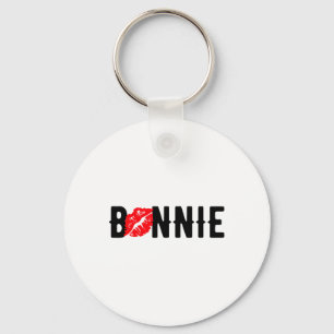 Valentines Bonnie Clyde Matching Couple Love Top 2 Key Ring