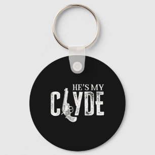 Valentines Bonnie Clyde Matching Couple Love Top Key Ring