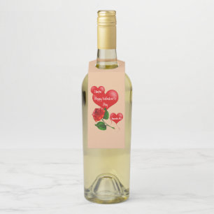 Valentine's Bottle Hanger Tag