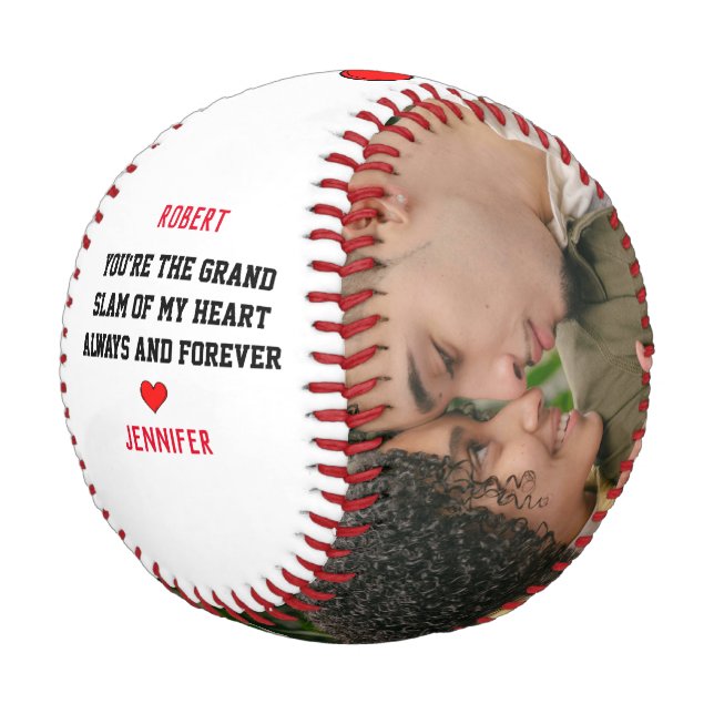 Valentine's Boyfriend Photo Baseball (Angled)