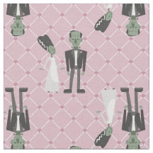 valentines bride frankenstein monster pink hearts