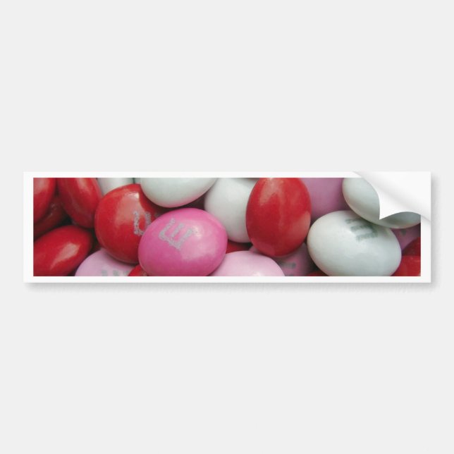 Valentine's Candy Bumper Sticker (Front)
