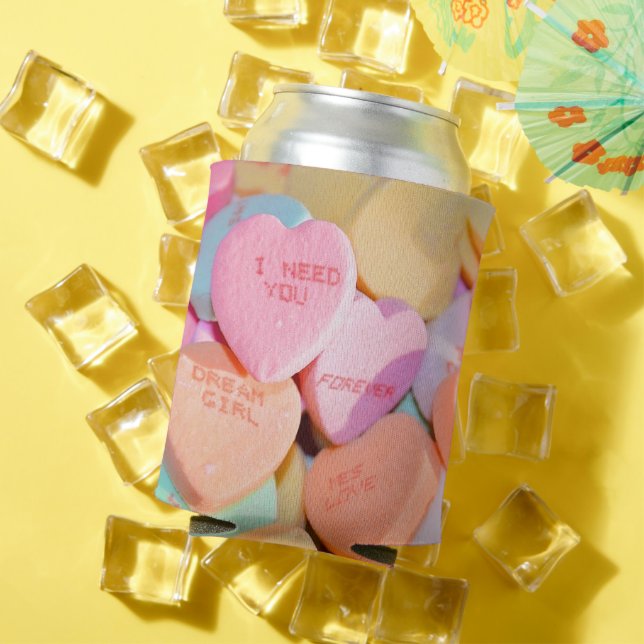 VALENTINE'S CANDY HEARTS  CAN COOLER (In Situ Summer)