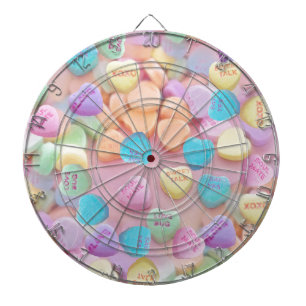 valentines candy hearts dartboard