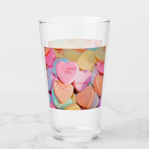 VALENTINE'S CANDY HEARTS  GLASS